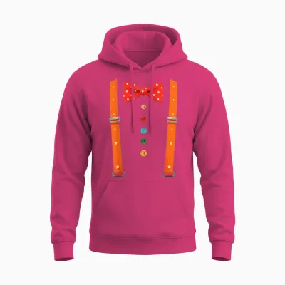 Hosenträger Clown Fliege Lustig Kostüm Karneval Fasching Unisex Hoodie - Heliconia