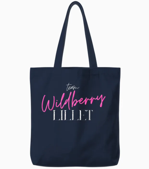 Team Wildberry Lillet I Sommer Früchte Wein Cocktail Malle Tote Bags in Navy