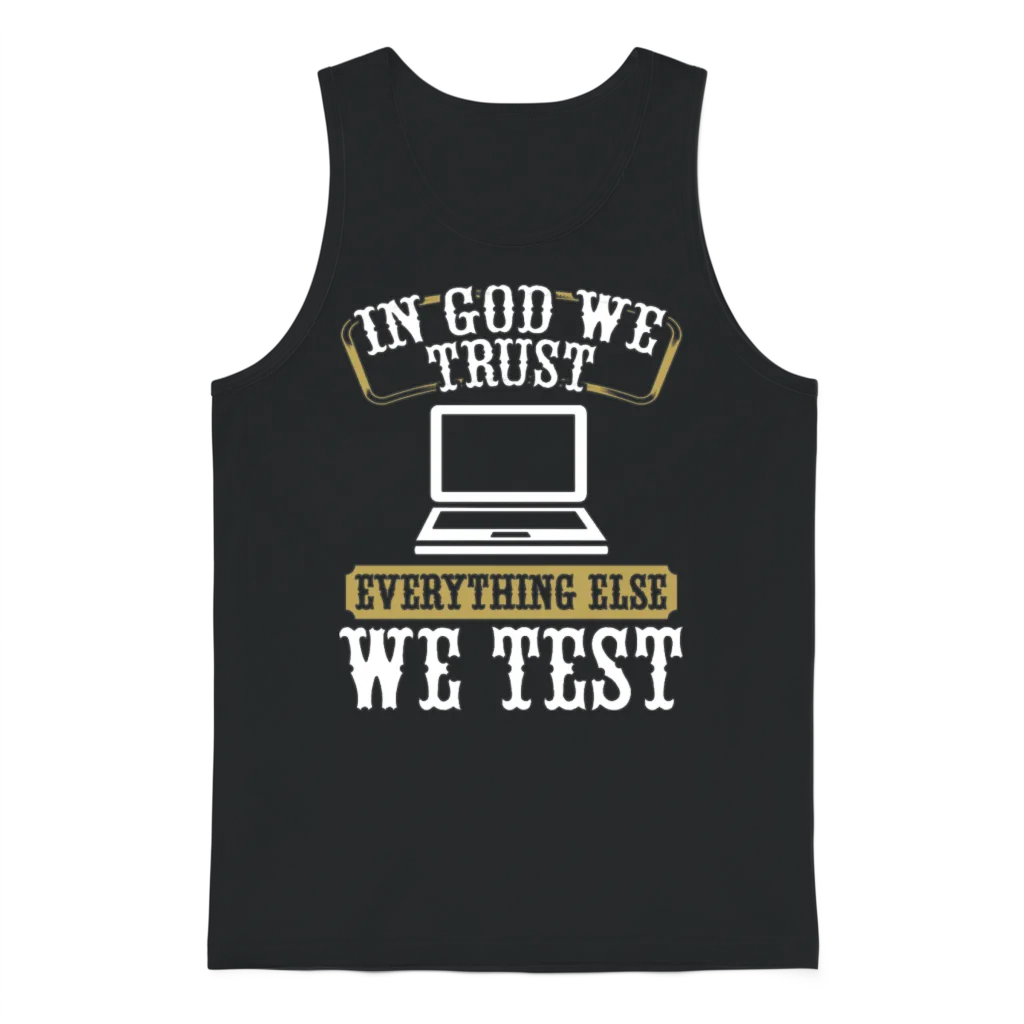 Quality Assurance Qa Engineering Code Testing Unisex Tank Top - Black