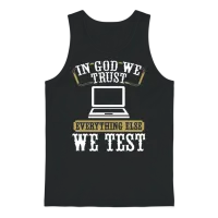 Quality Assurance Qa Engineering Code Testing Unisex Tank Top - Black – 1