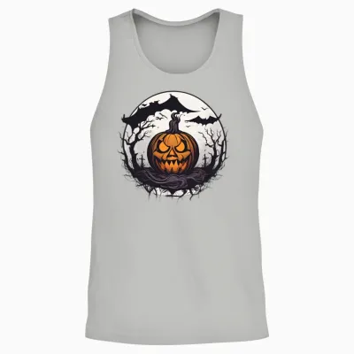 Halloween Event Design Unisex Tank Top - Ash