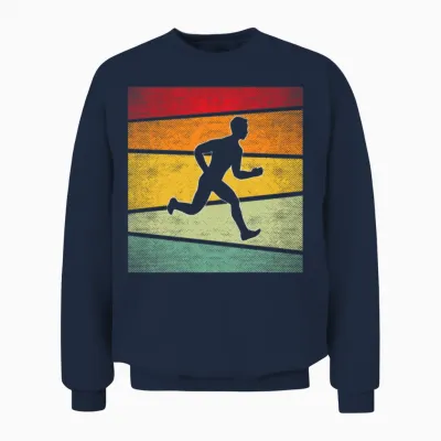Jogging Retro Unisex Sweatshirt - Navy