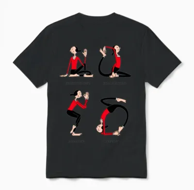 Popeye Olive Yoga Unisex T-Shirt - Black
