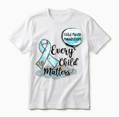Every Child Matters - Child Abuse Awareness Unisex T-Shirt - White
