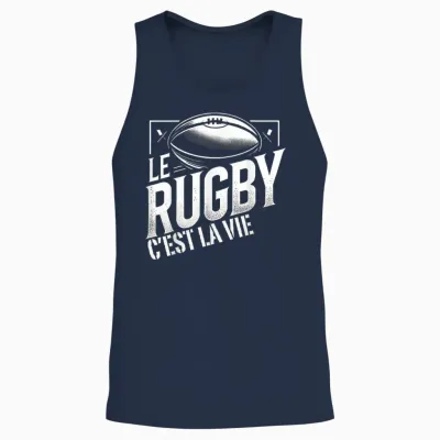 Rugby Player Rugbyman Humour Rugby Unisex Tank Top - Navy