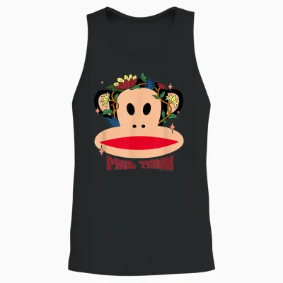 Paul Frank Julius Mit Wildblumen Unisex Tank Top - Black