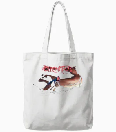 Official Lady Gaga Chromatica T-Shirt, Black Tote Bags - White