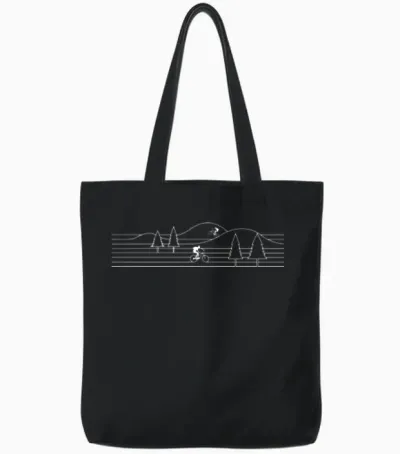 Mountain Biking Mountain Bike Cycling Tote Bags - Black