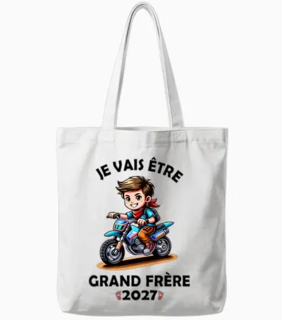 Enfant Je Vais Etre Grand Frère 2027 Futur Grand Frere Tote Bags - White