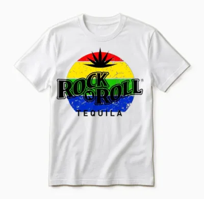 Rock N Roll Tequila Seventh Collection Unisex T-Shirt - White