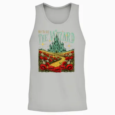 Yellow Brick Road We’re off Wizard Unisex Tank Top - Ash