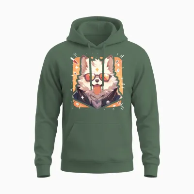 Dogs Pet Dog Owner Dog Lover Animal Unisex Hoodie - Military Green