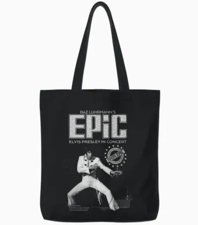 Elvis Presley Epic Jumpsuit Tote Bags - Black
