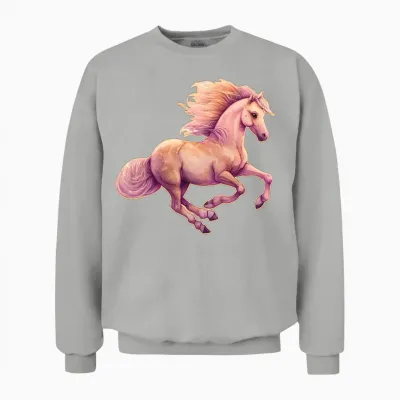 Horse: Running Unisex Sweatshirt - Ash