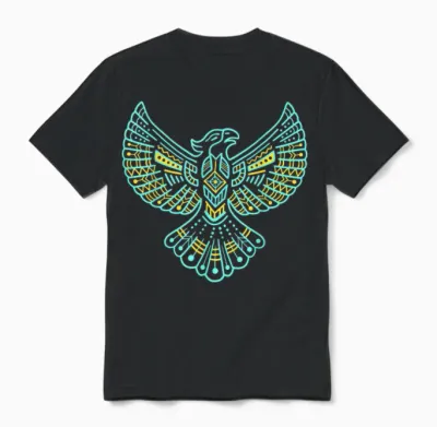 Thunderbird Indianer Indianer Stammeskunst Indigene Männer Unisex T-Shirt - Black