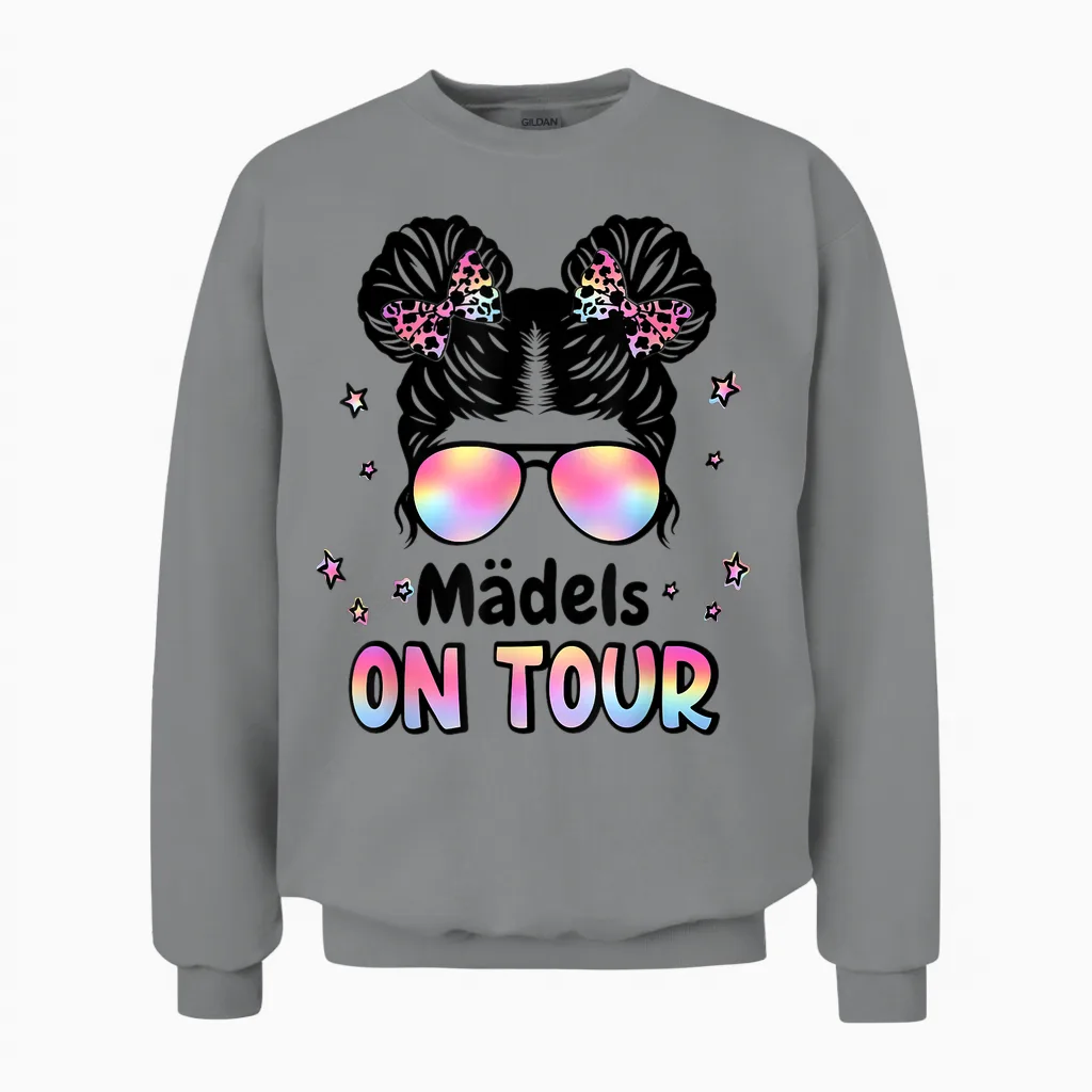 Mädels on Tour 2026 Party Machen Mit Den Mädels Mädelsabend Unisex Sweatshirt in Sport Grey