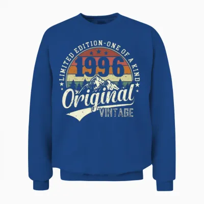 Vintage 1996 Limited Edition Gift Unisex Sweatshirt - Royal