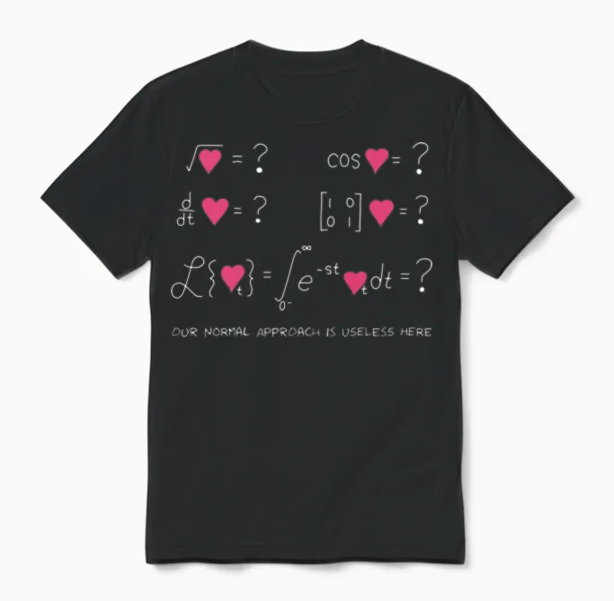 Xkcd Love Unisex T-Shirt in Black