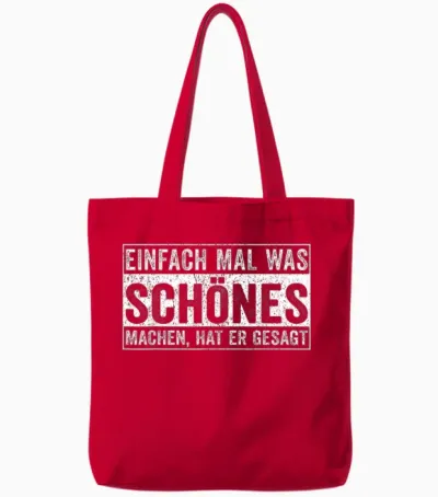 Hat Er Gesagt Tote Bags - Red