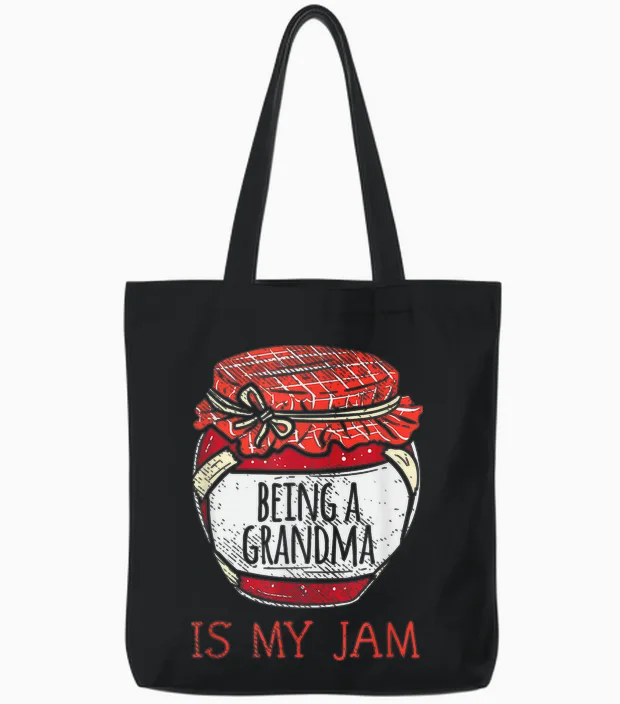 Fun Cute Grandmother Humor | Funny Being a Grandma T-Shirt Small Tote Bags in Black