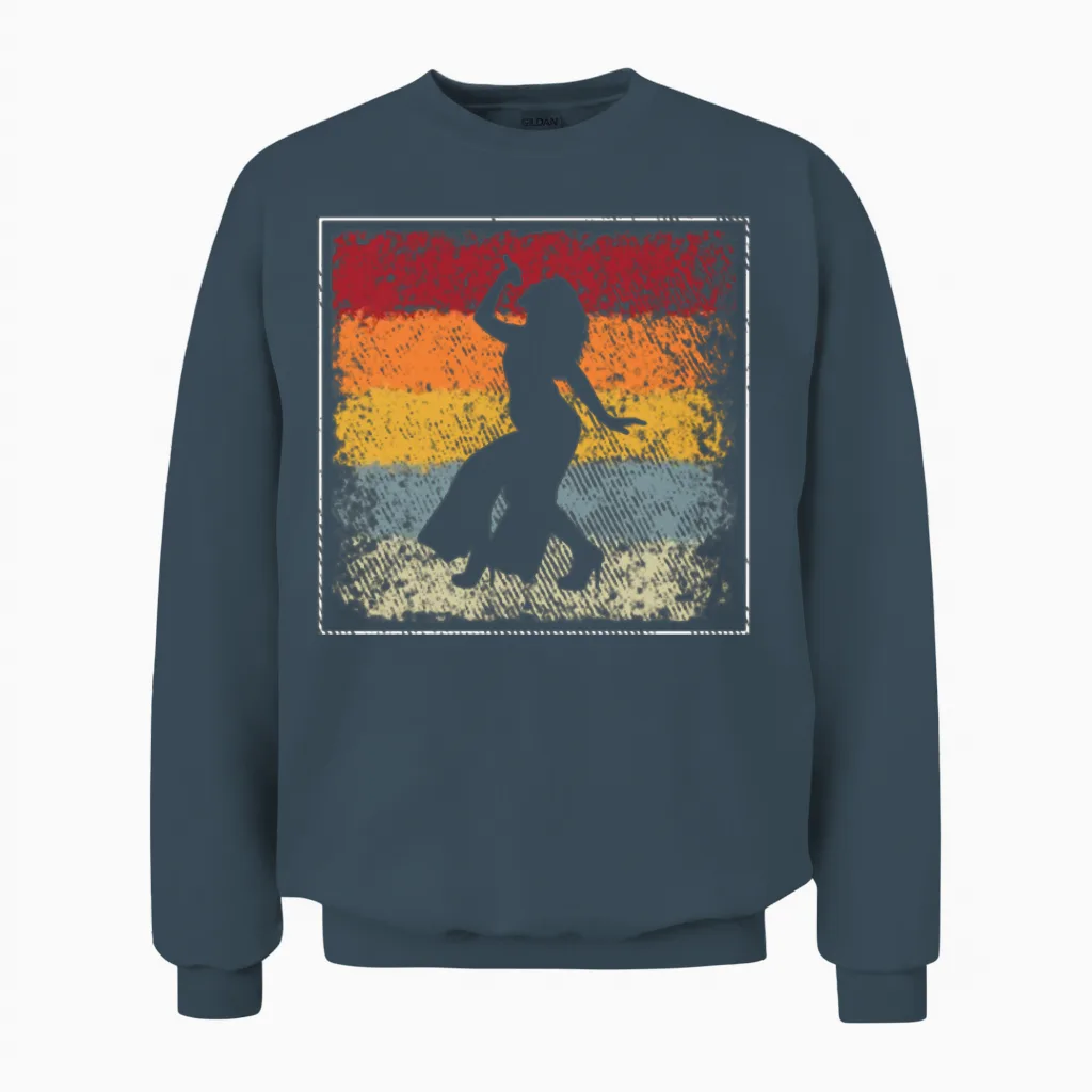 Singer Retro Unisex Sweatshirt in Dark Heather