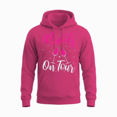 Girls' Evening Girls' Trip Girls on Tour T-Shirt, Black Unisex Hoodie - Heliconia