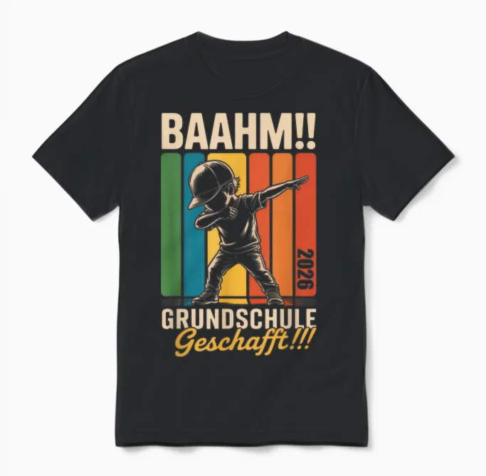 Grundschule Absolvent Abgänger Grundschule Abschluss 2026 Unisex T-Shirt in Black
