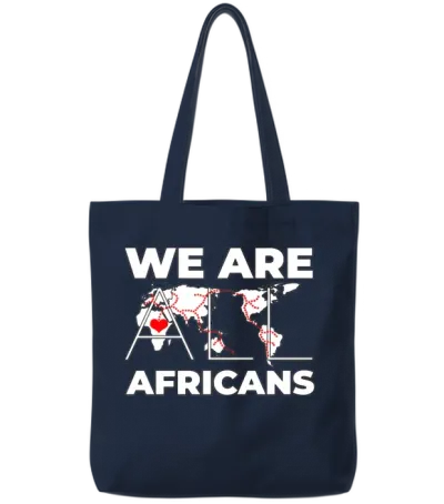 We Are All Africans <3 Tote Bags - Navy