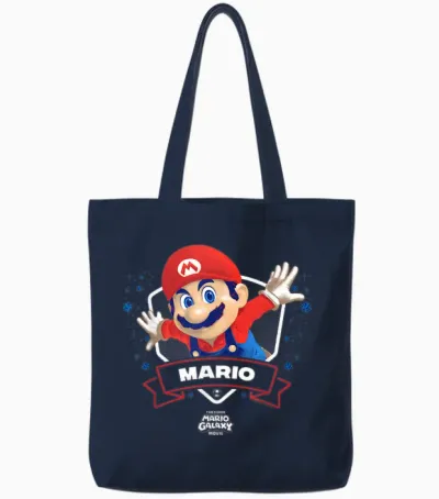 The Super Mario Galaxy Movie Mario Champion Tote Bags - Navy