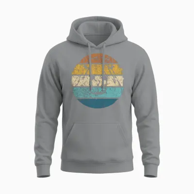 Retro Capybara Vintage Capybara Unisex Hoodie - Sport Grey