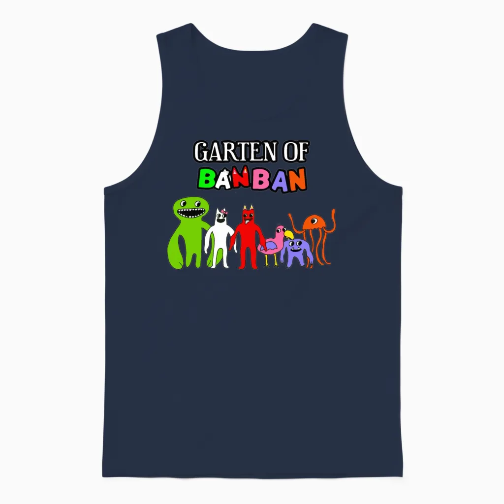 Garten of Banban Unisex Tank Top in Navy
