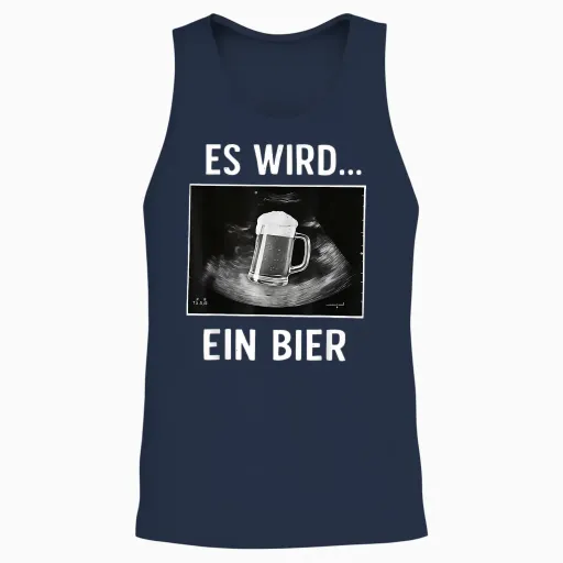 Es Wird Ein Bier Unisex Tank Top - Navy