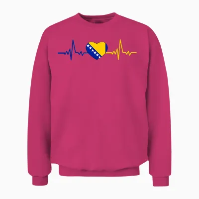 Bosnien Love Bosnien Flagge Bosnien Flagge Für Bosnier Mit Herz Unisex Sweatshirt - Heliconia