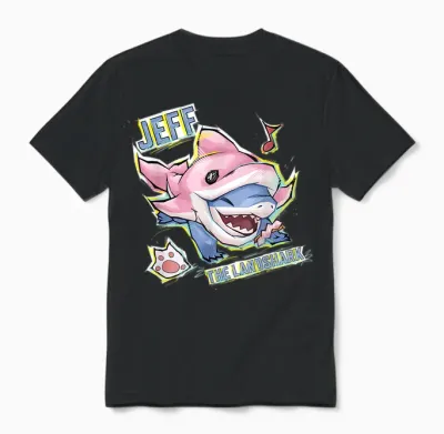Marvel Rivals Pvp Jeff the Land Shark Incognito Dolphin Skin Unisex T-Shirt - Black