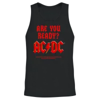 Ac/dc Red Logo Are You Ready? Unisex Tank Top - Black – 2