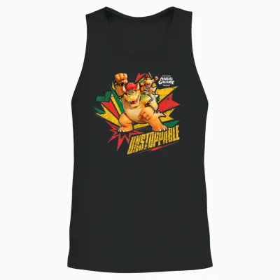 The Super Mario Galaxy Movie Bowser Unstoppable Unisex Tank Top - Black
