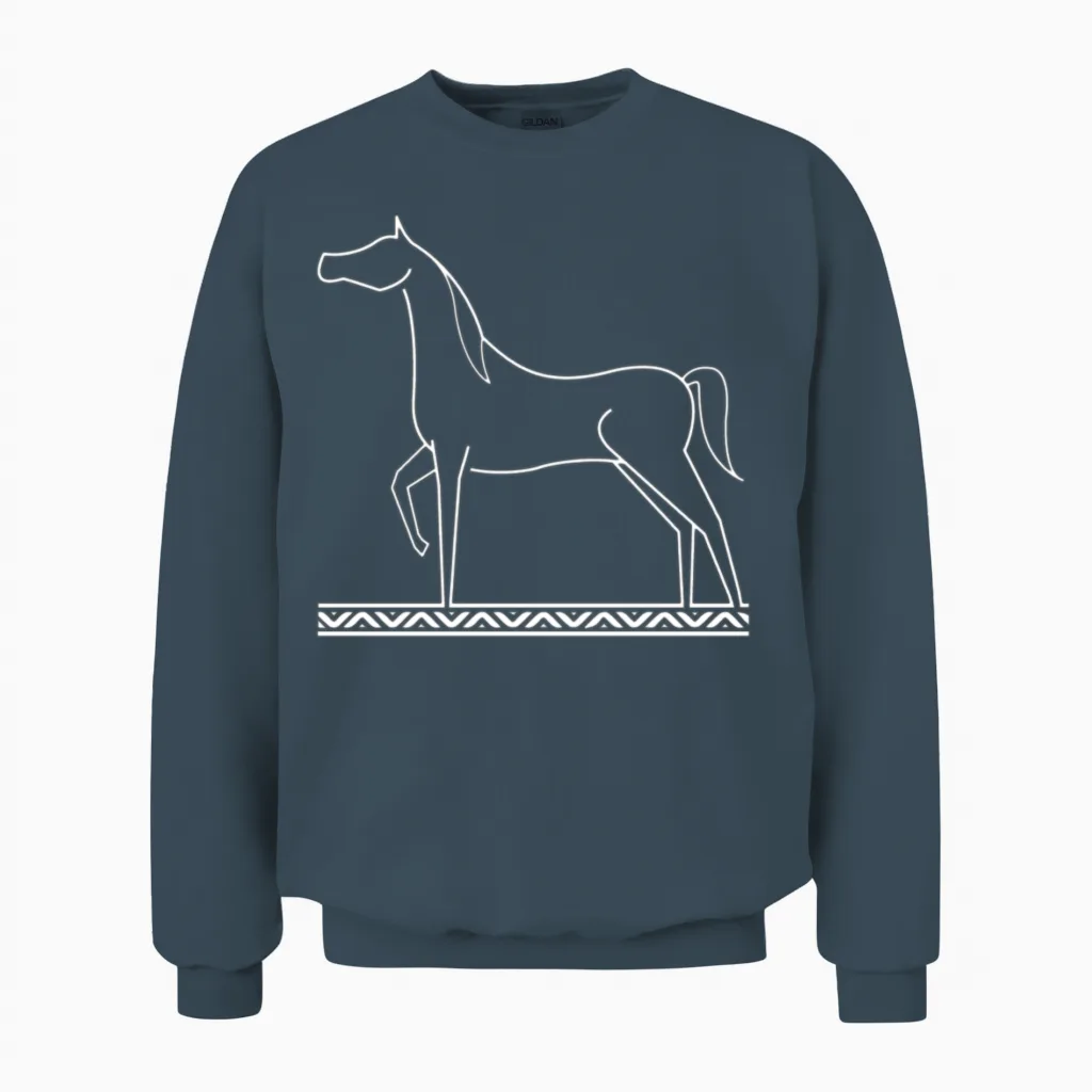 Arabian Horse Lovers Unisex Sweatshirt in Dark Heather