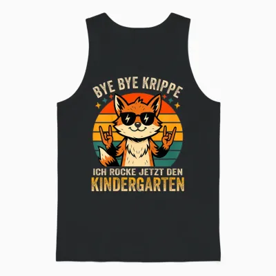 Kinder Bye Bye Krippe Ich Rocke Jetzt Den Kindergarten 2026 Unisex Tank Top - Black
