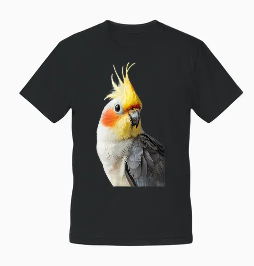 Cockatiel Unisex T-Shirt - Black