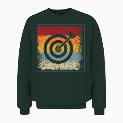 Darts Retro Unisex Sweatshirt - Forest