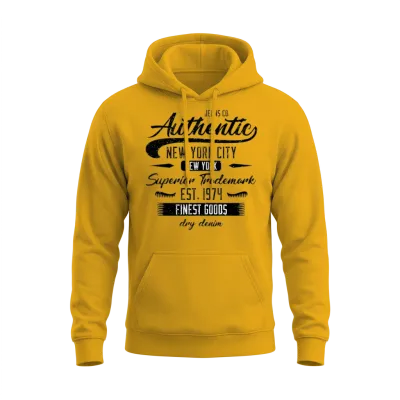 New York City Born in 1974 Vintage Birthday Unisex Hoodie - Gold