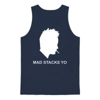 Jesse Pinkman Aaron Paul Mad Stacks Yo Breaking Unisex Tank Top - Navy – 1