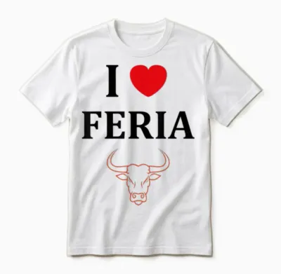 Humour Féria Basque Dax Bayonne Fêtes I Love Feria Unisex T-Shirt - White