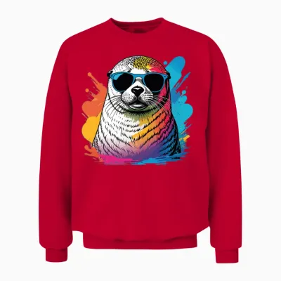 Seal Unisex Sweatshirt - Red