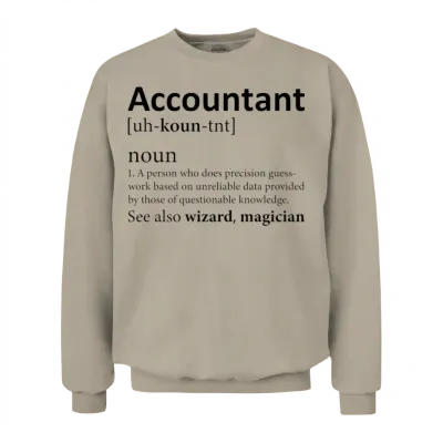 Funny Accountant Definition Unisex Sweatshirt - Sand