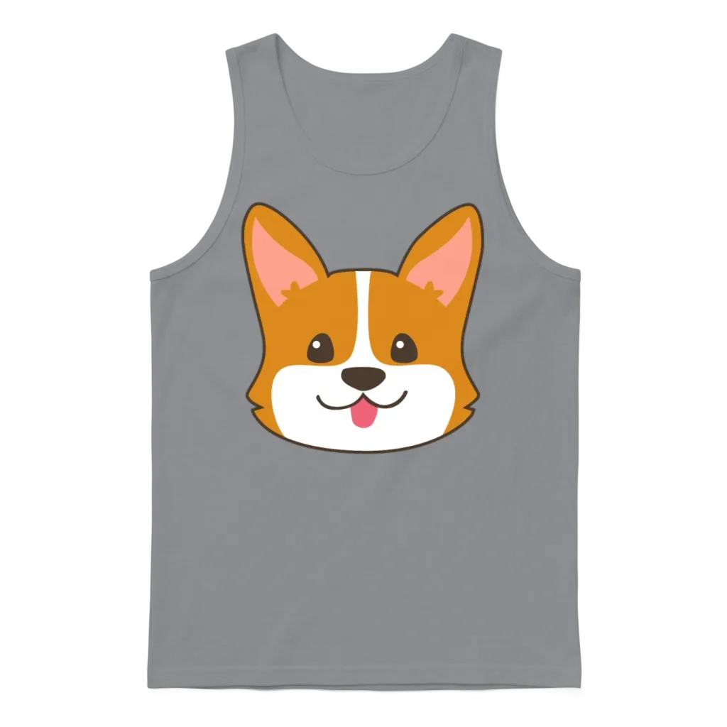 Corgi Dog โ Lovers Unisex Tank Top - Sport Grey