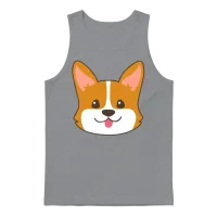 Corgi Dog — Lovers Unisex Tank Top - Sport Grey – 1