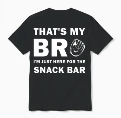 Funny Baseball Unisex T-Shirt - Black
