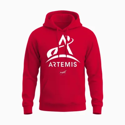 Nasa Artemis Mission Logo Unisex Hoodie - Red