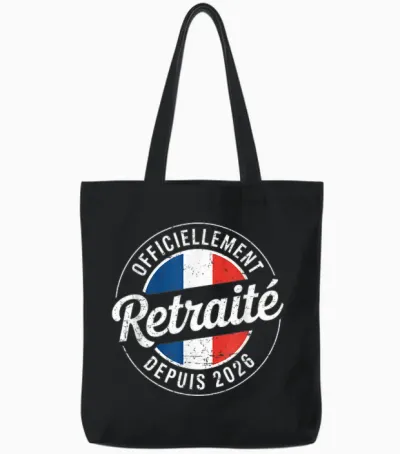 Retirement 2026 Man Officially Retired Tote Bags - Black